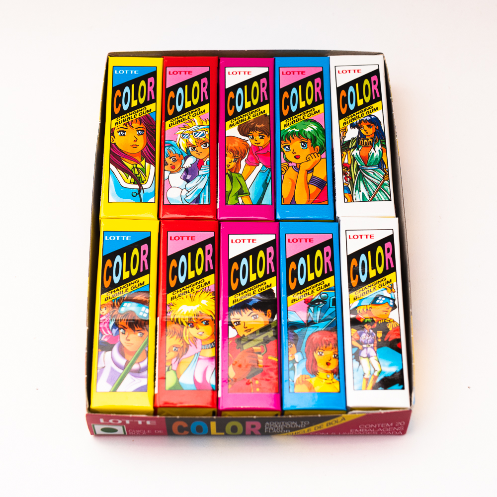 Жевательная резинка «LOTTE» КОЛОР АНИМЕ
блок 20 уп. по 5 пластин Жевательная резинка «LOTTE» КОЛОР АНИМЕ
блок 20 уп. по 5 пластин